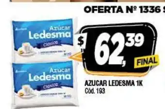 Supermercados Yaguar Ledesma Azucar 1k oferta