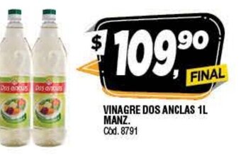 Supermercados Yaguar Vinagre Dos Anclas 1L Manz oferta