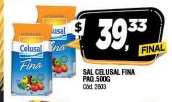 Supermercados Yaguar sal Celusal Fina Paq 500g oferta
