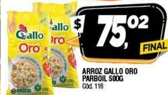 Supermercados Yaguar Arroz Gallo Oro Parboil 500g oferta