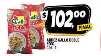 Supermercados Yaguar Gallo Arroz doble x 500gr oferta