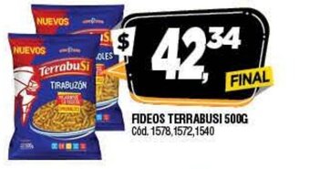 Supermercados Yaguar Fideos Terrabusi 500g oferta