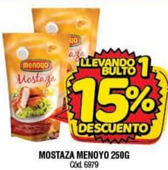 Supermercados Yaguar Mostaza Menoyo 250g oferta