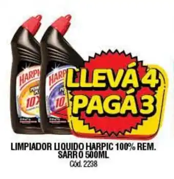 Supermercados Yaguar Limpiador Liquido Harpic 100% Rem. Sarro 500ml oferta