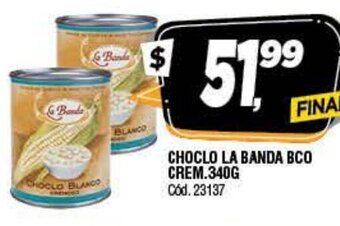 Supermercados Yaguar Choclo La Banda Bco Crem.340g oferta