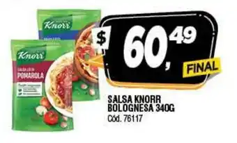 Supermercados Yaguar Salsa Knorr Bolognesa 340g oferta