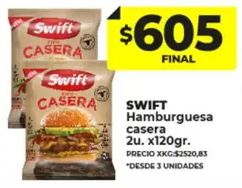 Supermayorista Vital Swift Hamburguesa Casera 120gr oferta