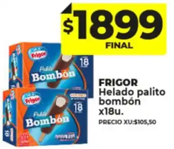 Supermayorista Vital Frigor Helado Palito Bombón oferta