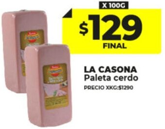Supermayorista Vital La Casona Paleta Cerdo oferta