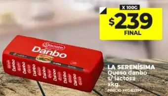 Supermayorista Vital La Serenísima Queso Danbo s/ lactose 100gr oferta