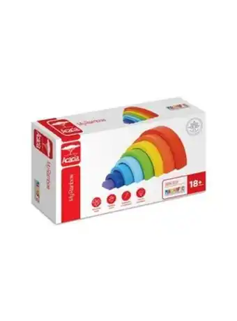 El Mundo del Juguete Juego didáctico my rainbow línea de madera 8 piezas oferta