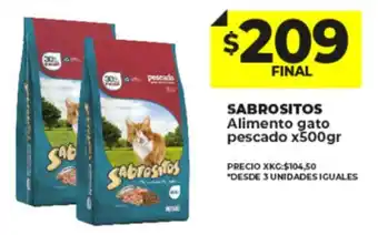 Supermayorista Vital Sabrositos Alimento Gato Pescado 500gr oferta