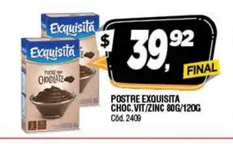 Supermercados Yaguar Postre Exquisita Choc.Vit/Zinc 80g/120g oferta