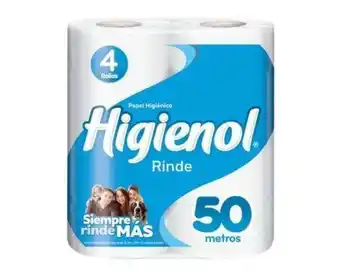 Supermercados Comodin Papel higienico higienol rinde panal 4ux50mt oferta