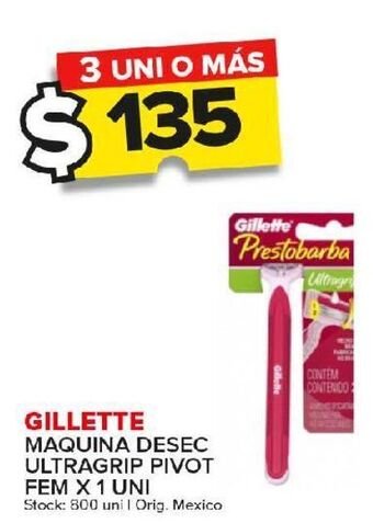 Carrefour Maxi Máquina de afeitar gillette oferta