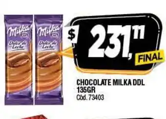 Supermercados Yaguar Chocolate Milka Dols 135gr oferta
