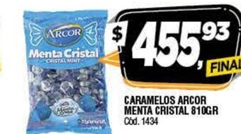 Supermercados Yaguar Caramelos Arcor Menta Cristal 810gr oferta