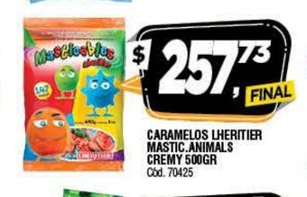 Supermercados Yaguar Caramelos Lheritier Mastic. Animals Cremy 500gr oferta