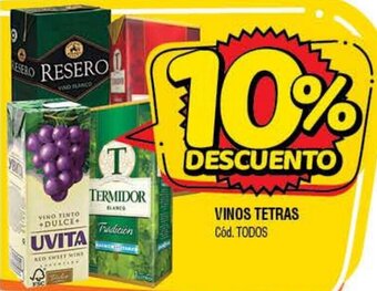 Supermercados Yaguar Vinos Tetras oferta