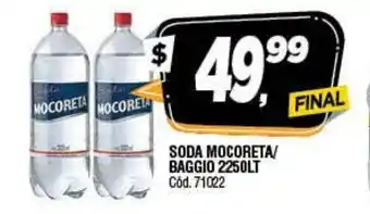 Supermercados Yaguar Soada Mocoreta/Baggio 2250LT oferta