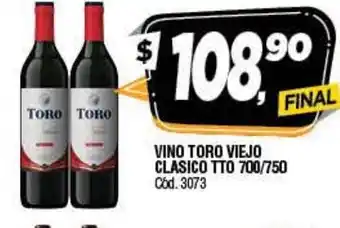 Supermercados Yaguar Vino Toro Viejo Clasico Tto 700/750 oferta