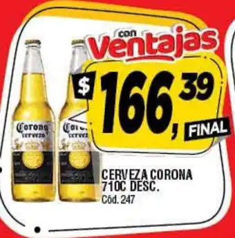 Supermercados Yaguar Corona Cerveza 710c Desc oferta