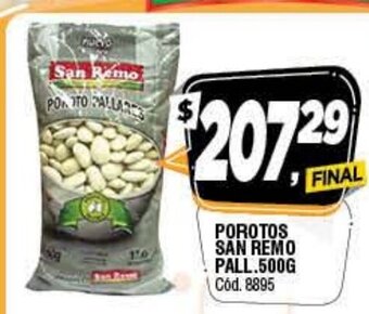 Supermercados Yaguar San Remo Porotos Pall 500g oferta