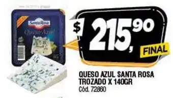 Supermercados Yaguar Santa Rosa Queso Azul x 140gr oferta