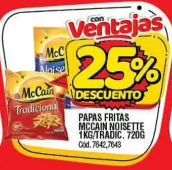 Supermercados Yaguar Papas Fritas Mccain Noisette 1kg Tradic 720g oferta