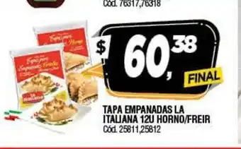 Supermercados Yaguar Tapa Empanadas La Italiana 12u Horno/Friar oferta