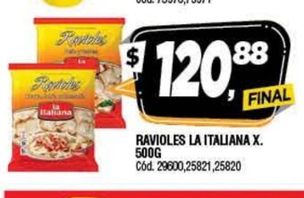 Supermercados Yaguar Ravioles La Italiana x 500g oferta