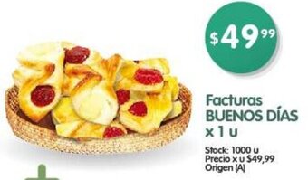 Supermercados Buenos Días Facturas Buenos Días 1u oferta