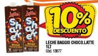 Supermercados Yaguar Leche Baggio Choco.Latte 1lt oferta