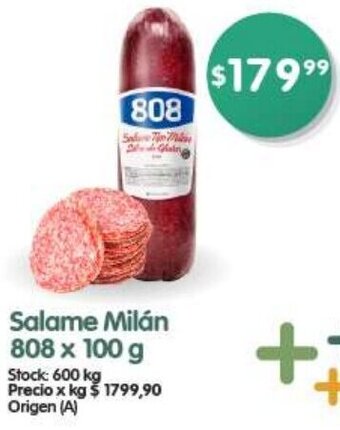 Supermercados Buenos Días Salame Milán 808 x 100g oferta