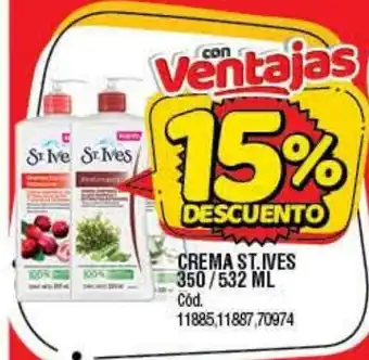 Supermercados Yaguar St. Ives Crema 350/532ml oferta