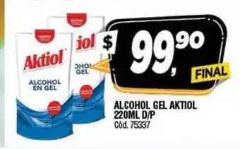 Supermercados Yaguar Aktiol Alcohol Gel 220ml D/P oferta
