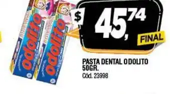 Supermercados Yaguar Pasta Dental Odolito 50gr oferta