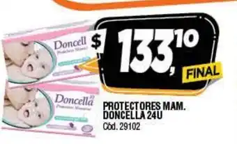 Supermercados Yaguar Doncella Protectores Mamrios x 24 un oferta