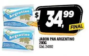 Supermercados Yaguar Pan Argentino Jabon 200g oferta