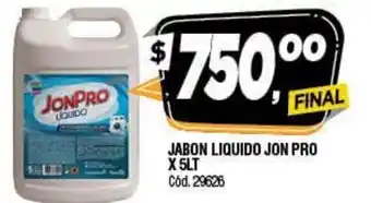 Supermercados Yaguar Jon Pro Jabon Liquido x 5lt oferta