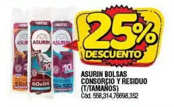 Supermercados Yaguar Asurin Bolsas Consorcio Y Residuo T/Tamaños oferta