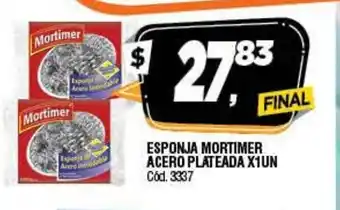 Supermercados Yaguar Mortimer Esponja Acero Plateada x 1un oferta