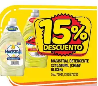 Supermercados Yaguar Magistral Detergente x 215/500ml oferta