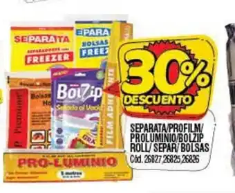 Supermercados Yaguar Separata/profilm/Prolumino/Bolzip Roll/Separi/Bolsas oferta