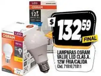 Supermercados Yaguar Lamparas Osram Value LED Cals A 12W Fria/Calida oferta