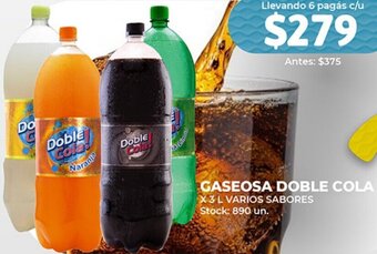 Supermercados Tadicor Gaseosa Doble Cola 3L oferta