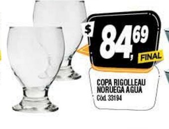 Supermercados Yaguar Copa Rigolleau Noruega Agua oferta