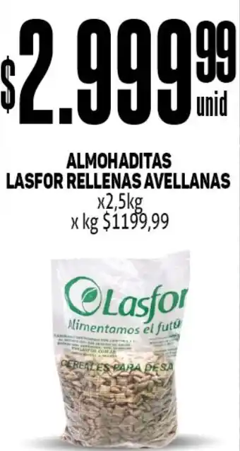 Makro Almohaditas Lasfor Rellenas Avellanas 2,5kg oferta