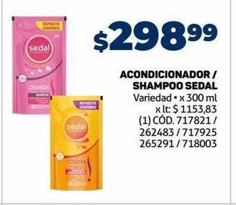 Makro Acondicionador o shampoo sedal oferta