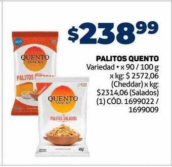 Makro Palitos quento oferta